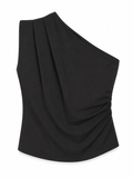 Blusa Negra medio hombro