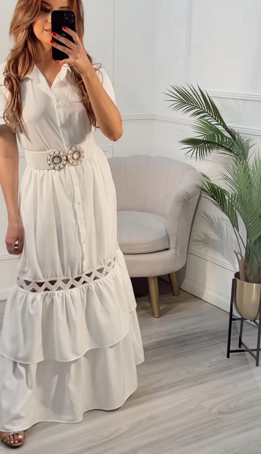 Vestido Blanco corte A