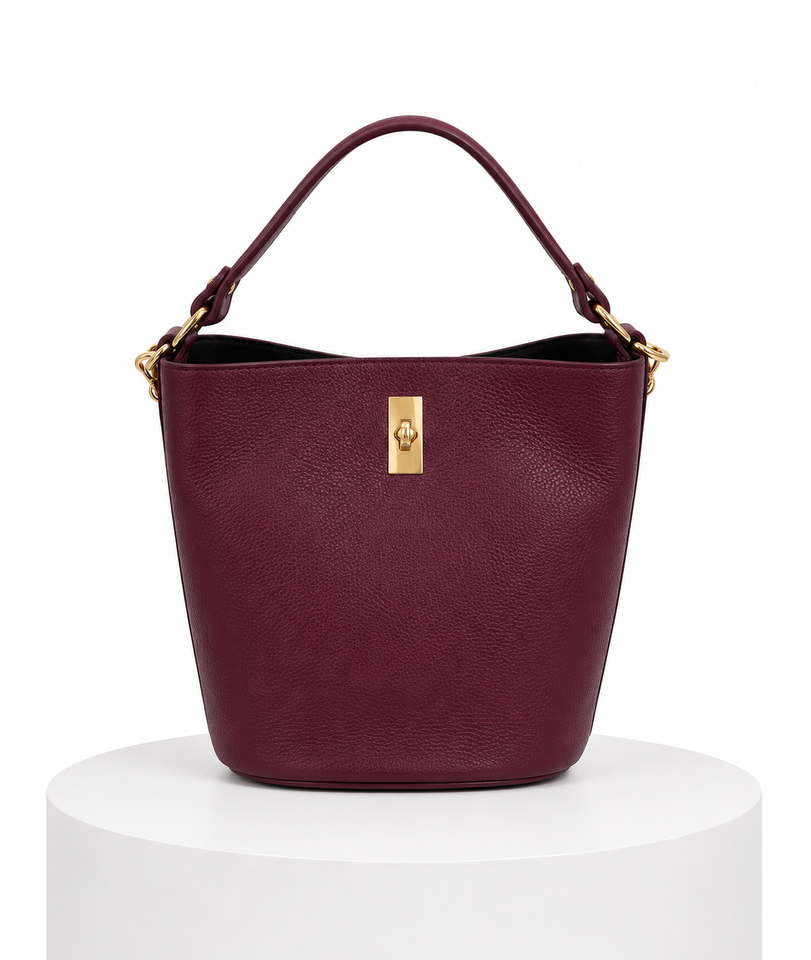 Bolso mediano tipo bucket - Vino