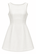 Vestido estructurado blanco