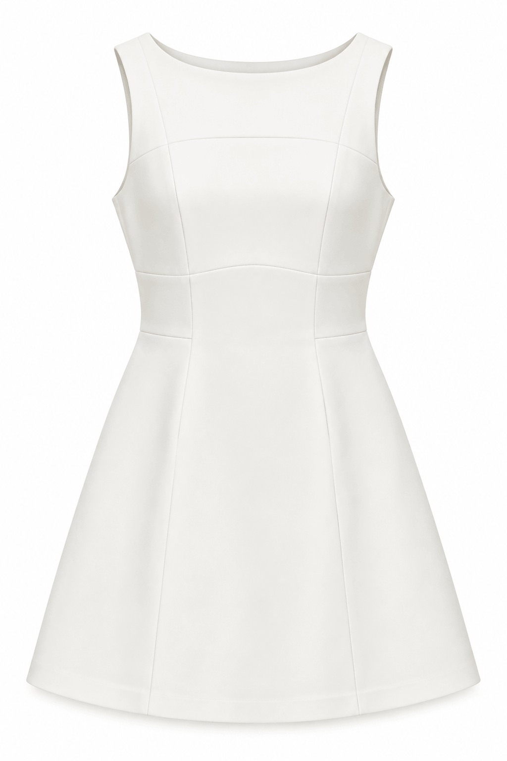 Vestido estructurado blanco