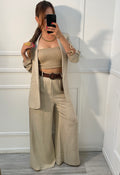 Top básico beige