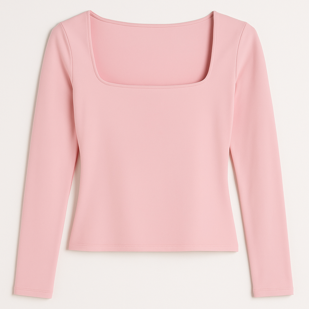 Blusa  manga larga rosada