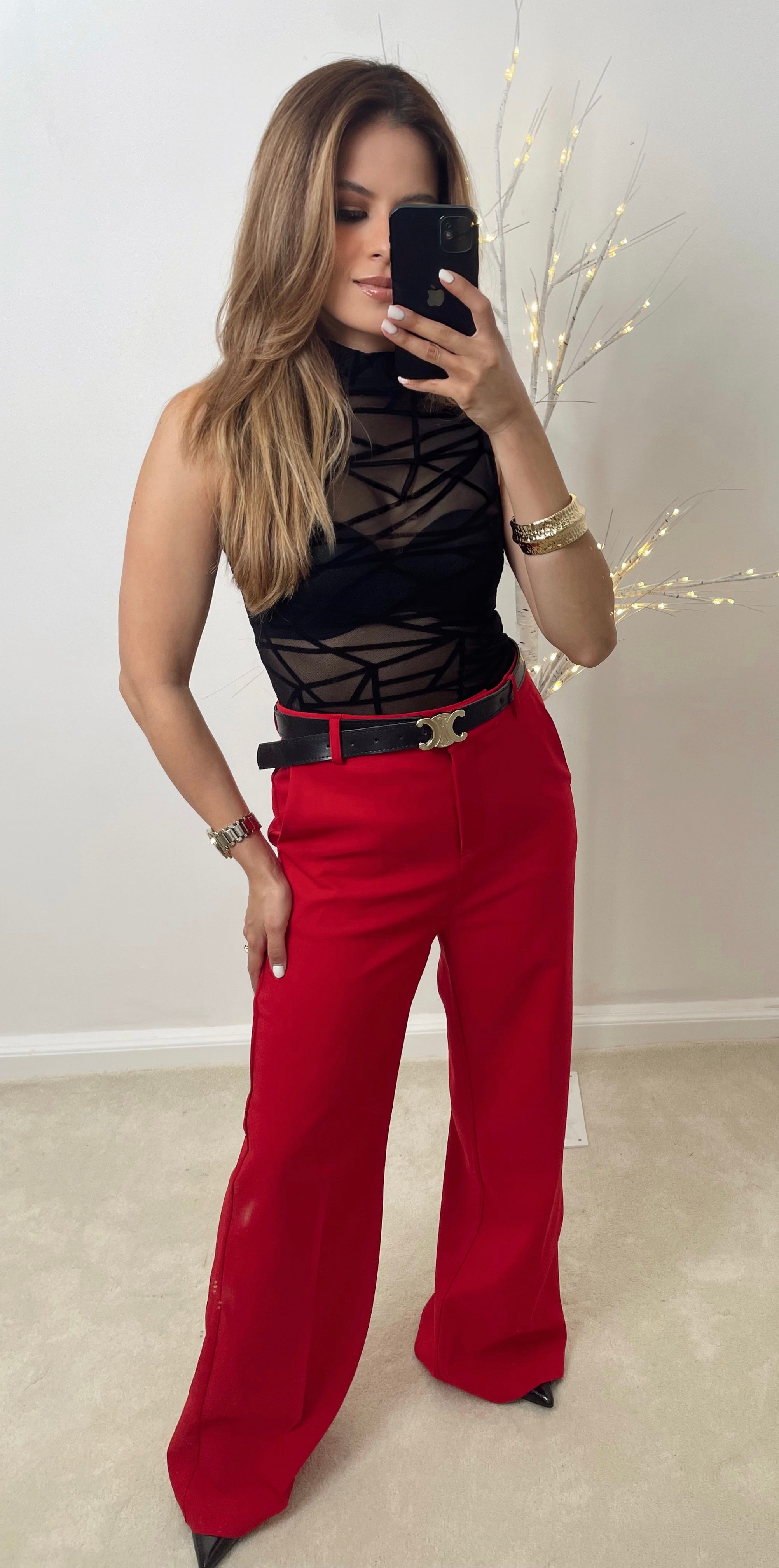 Pantalón Rojo de vestir