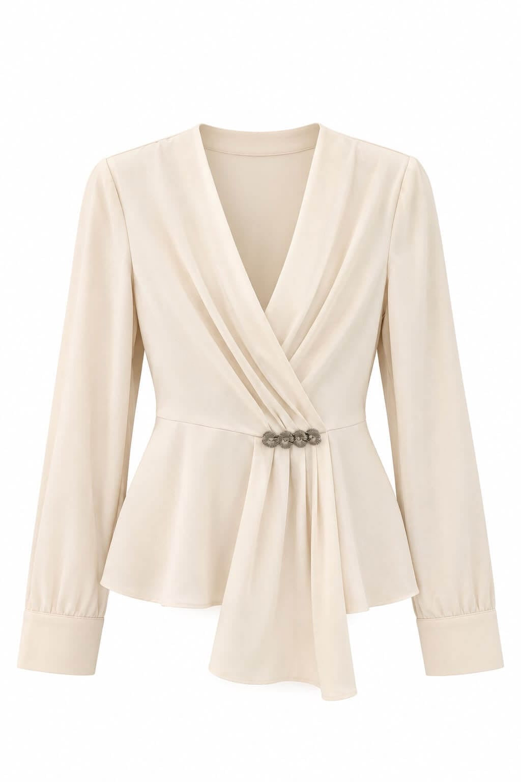 Blusa cruzada Marfil
