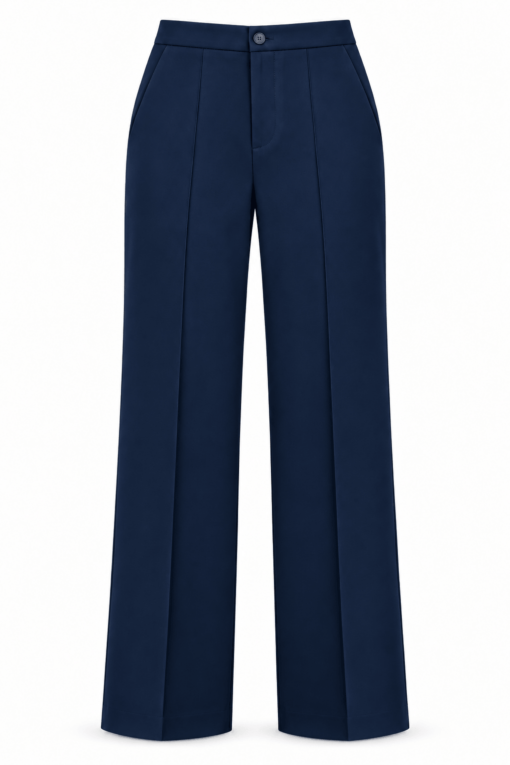 Pantalón de Vestir tela estructurada azul navy