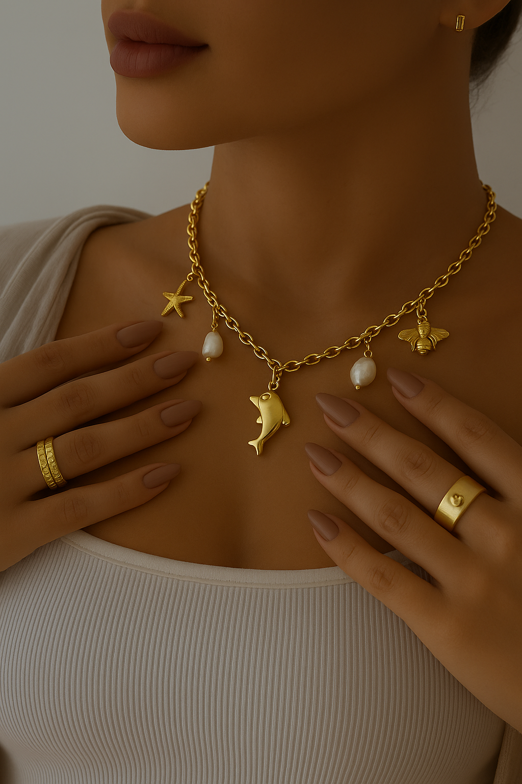 Collar marino delfín