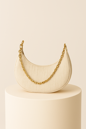 Bolso lino beige