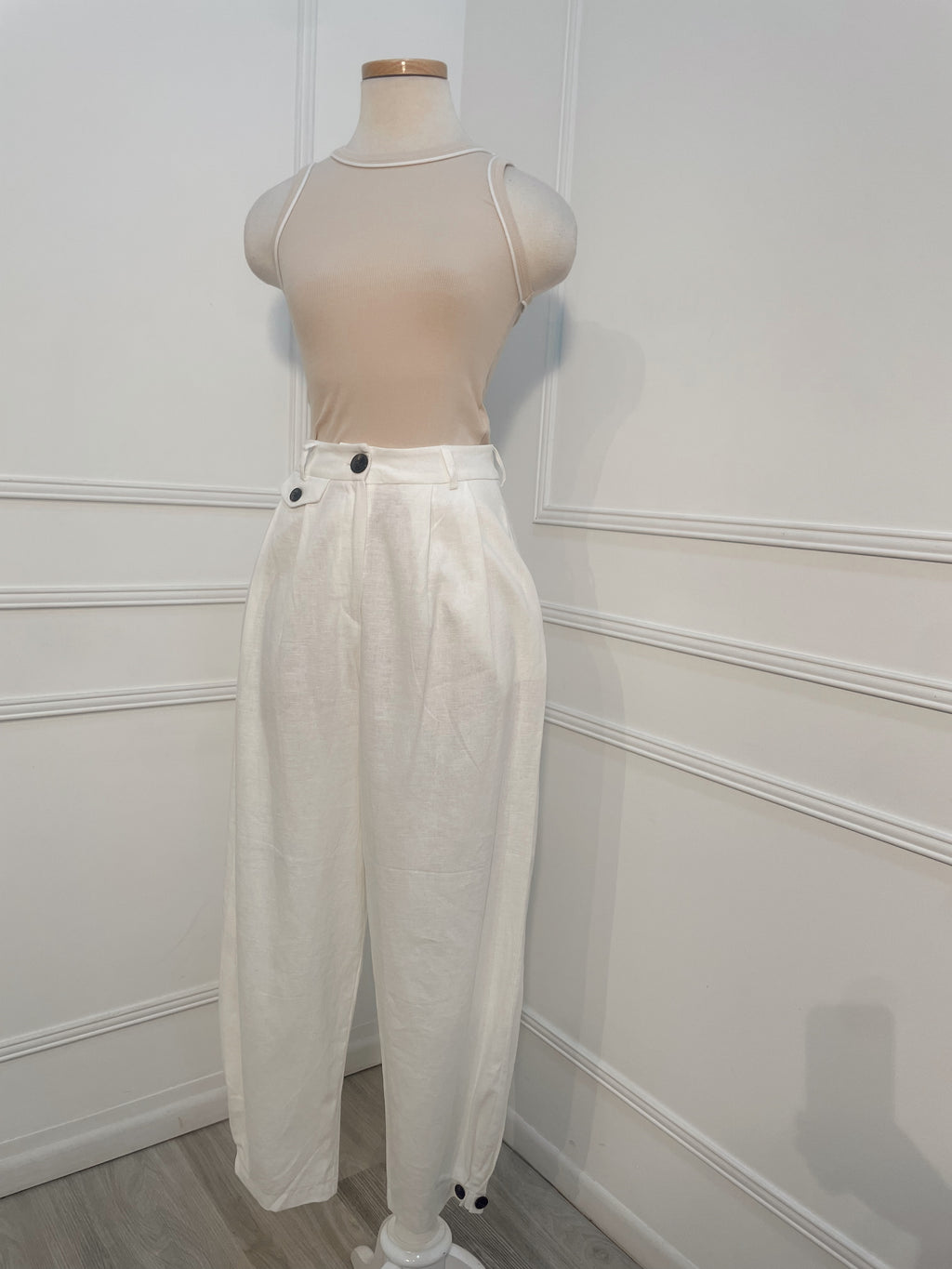 Pantalón Blanco Lino
