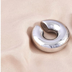 Ear cuffs plateados