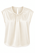 Blusa beige trenzada