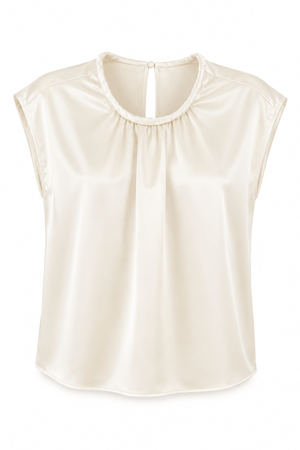 Blusa beige trenzada
