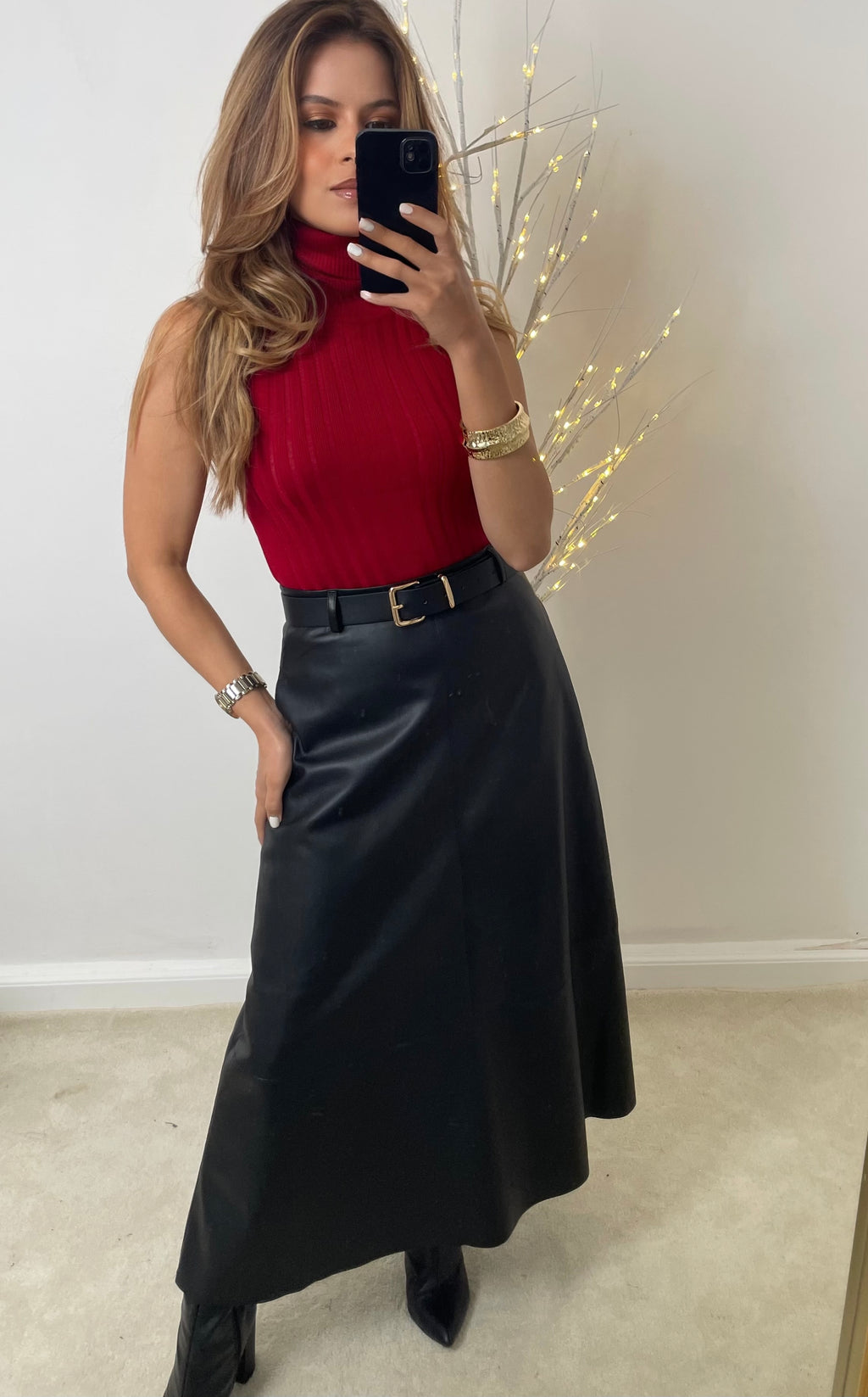Falda Negra larga