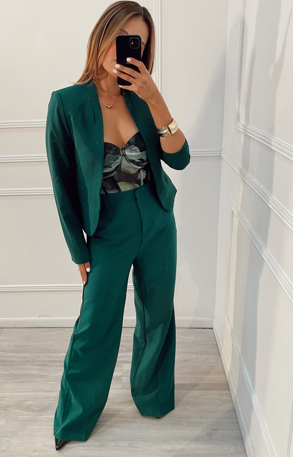 Blazer Verde corto
