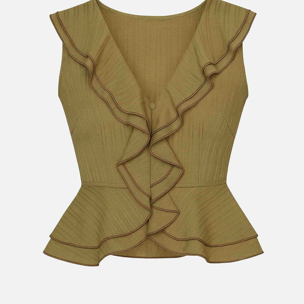 Blusa Bronce con vuelos