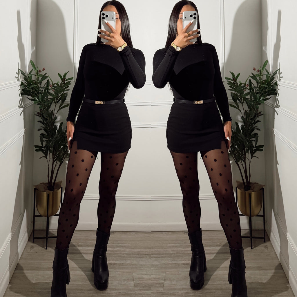 Falda  Short Negra