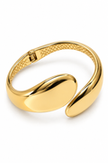 Brazalete dorado acero cierre frontal