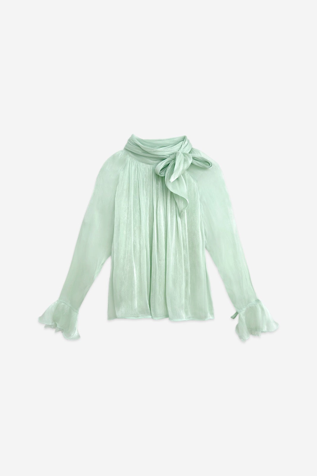 Blusa manga larga verde