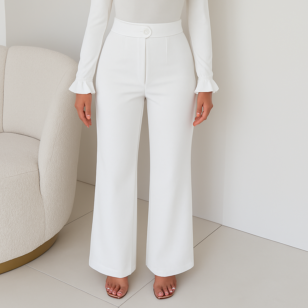 Pantalón Blanco detalle blanco