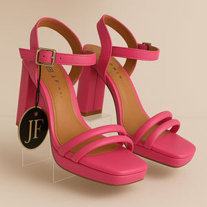 Sandalias fucsia-calzado brasileño