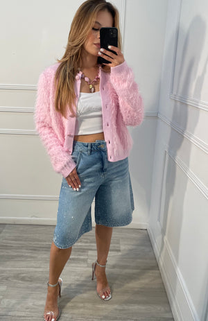 Sweater rosa peludo