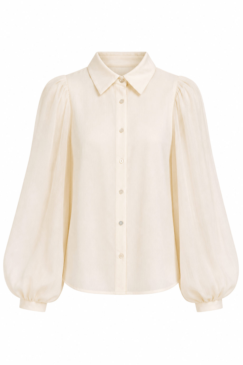 Blusa manga bombacha beige
