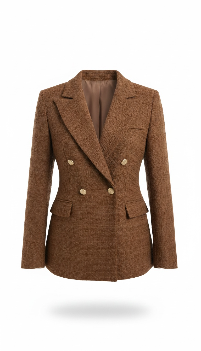 Blazer de tweed café