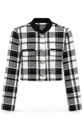 Blazer negro tweed