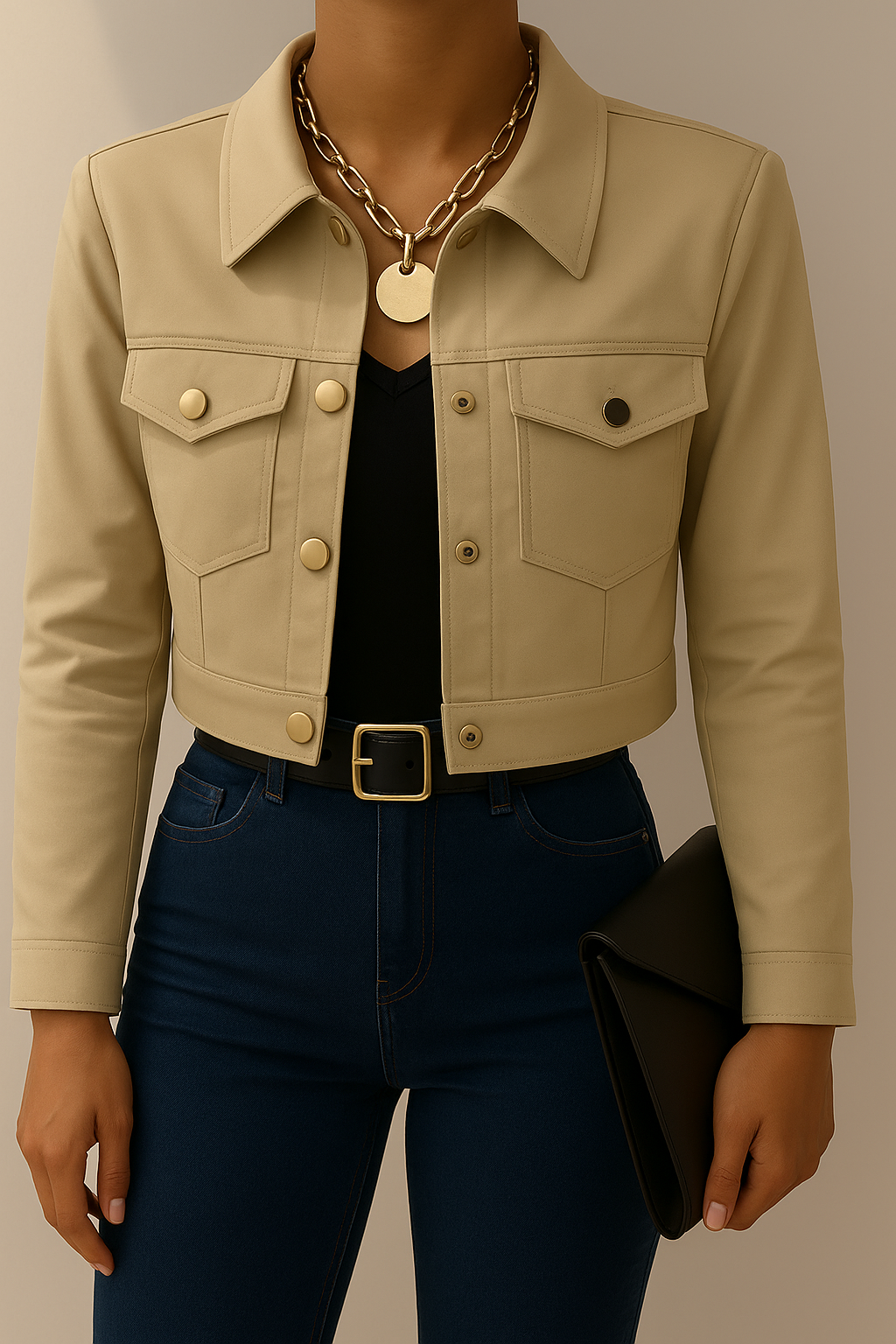 Jacket beige cargo
