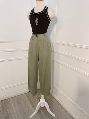 Pantalón Verde Lino