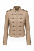 Jacket Cuerina Napoleón · Beige