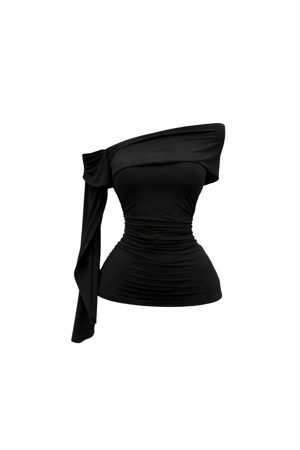 Blusa Negra hombros caídos