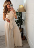 Enterizo palazzo beige