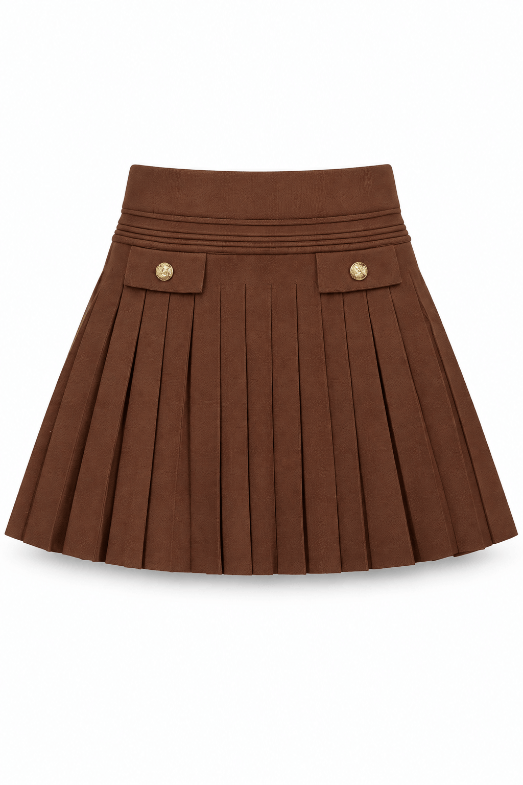 Falda bandage ajuste medio café