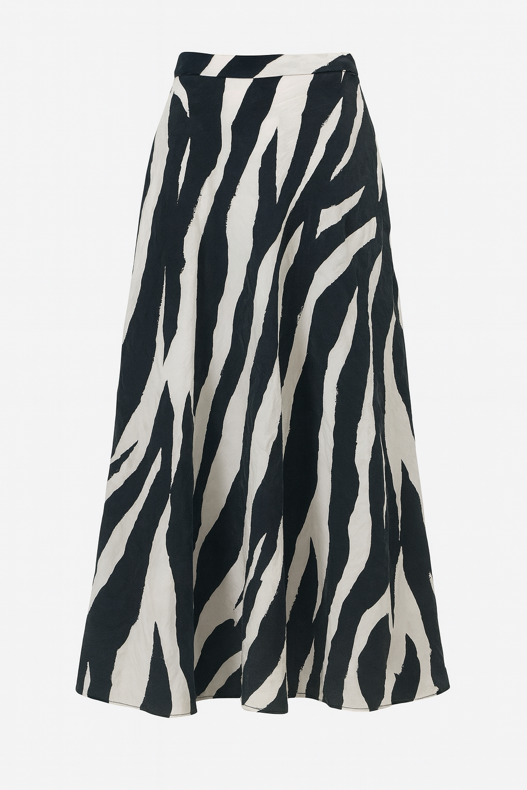 Falda satén zebra
