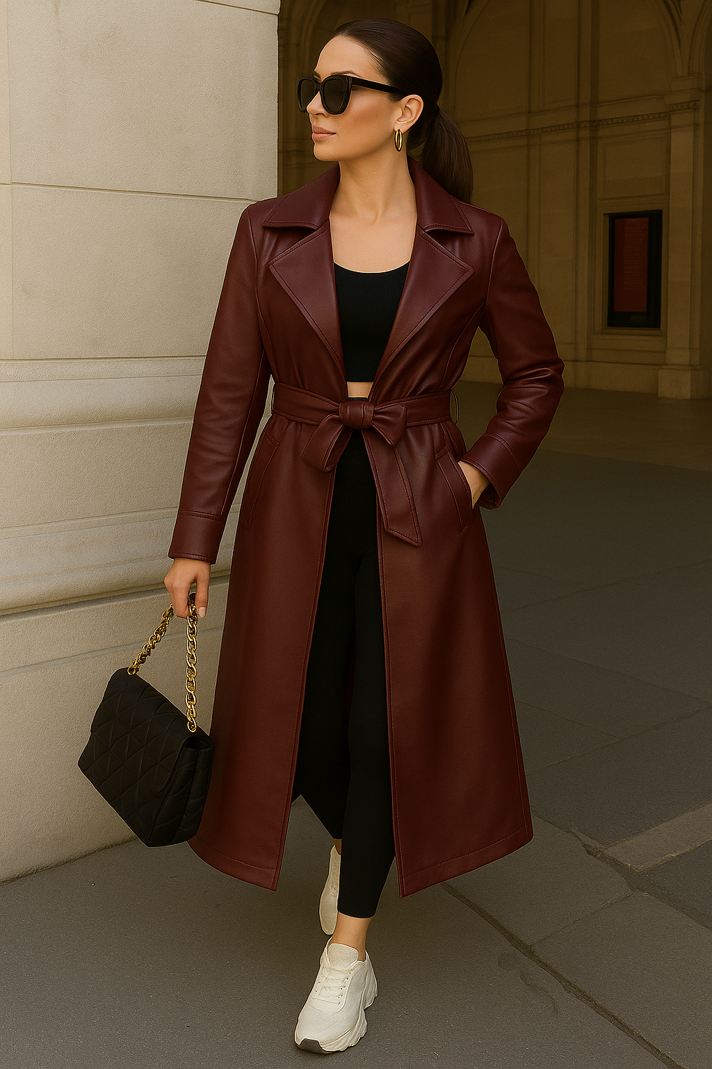 Gabardina Vino