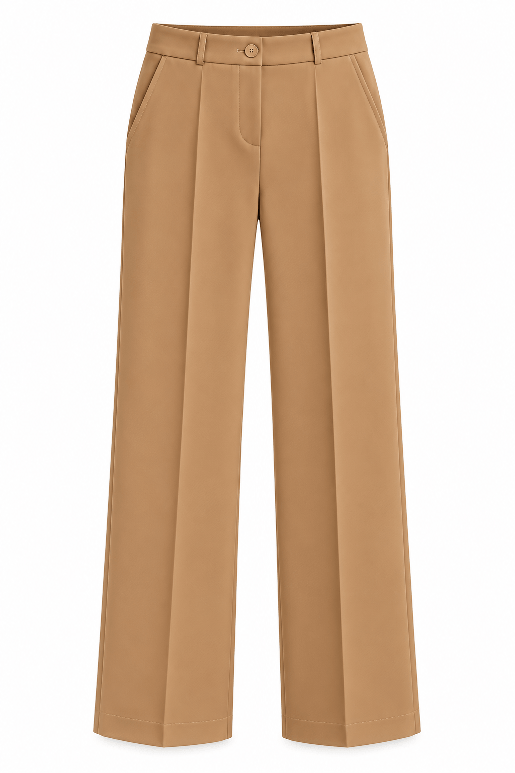 Pantalón de Vestir tela estructurada khaki