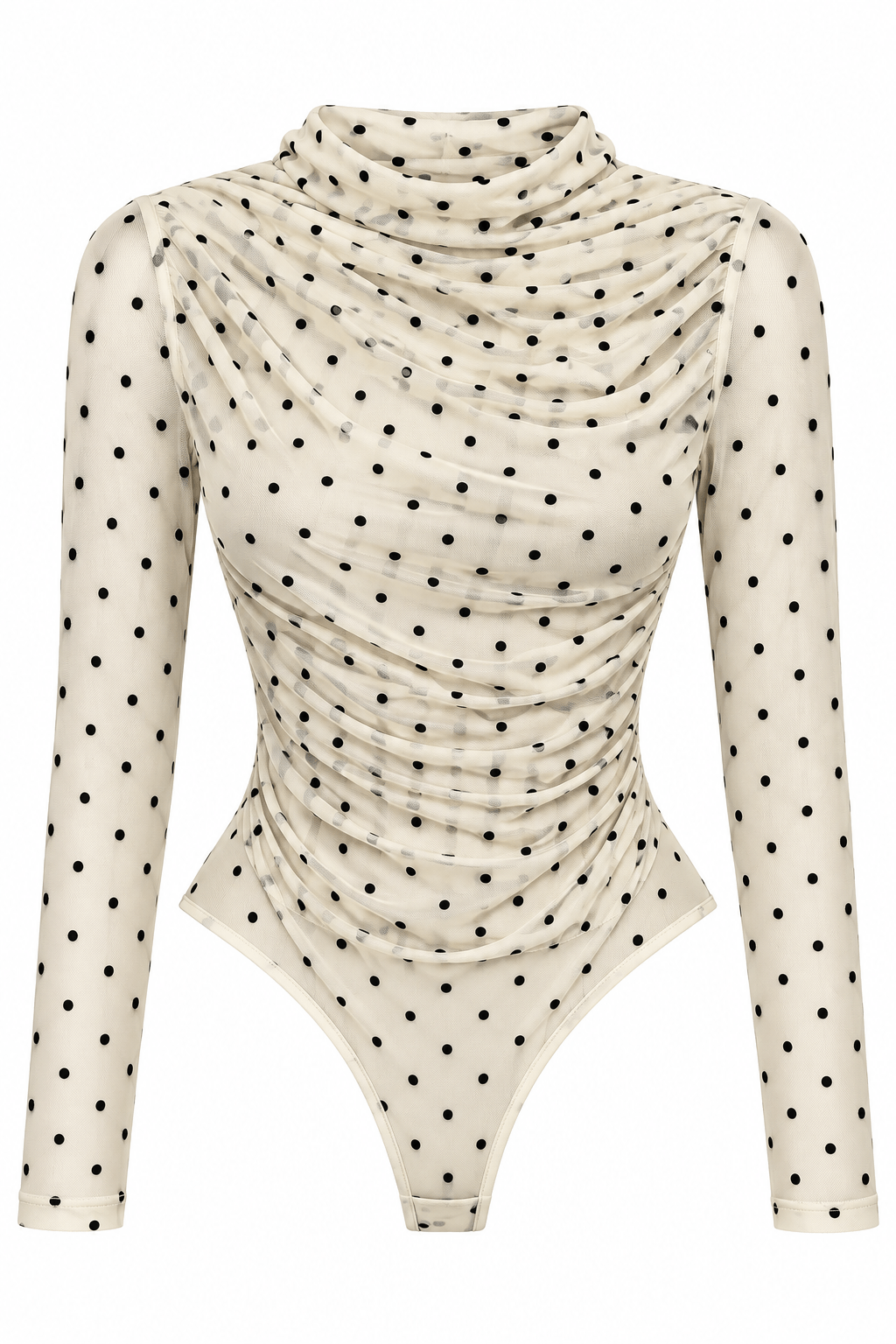 Body polka dots blanco con negro