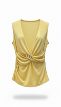 Blusa Amarilla con abertura