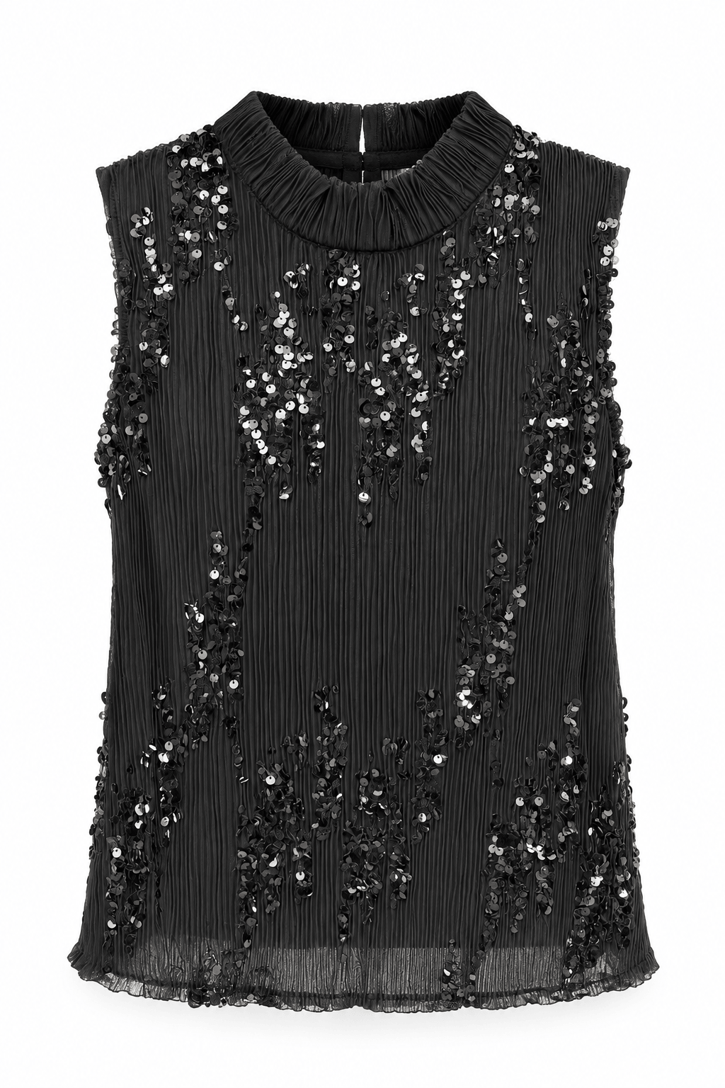 Blusa lentejuelas negra