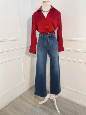 Camisera Roja manga larga