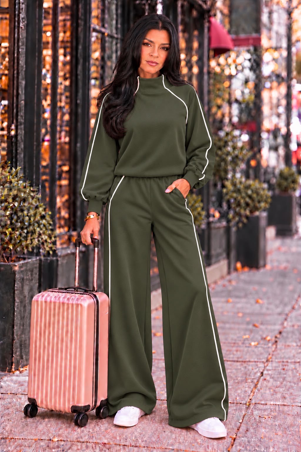 Set de viaje verde olivo - Pre Orden fecha de envío 6 de Noviembre