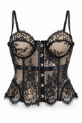 Corset de encaje negro