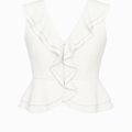 Blusa Blanca con vuelos