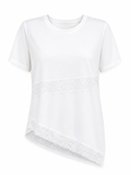 Blusa blanca con encaje