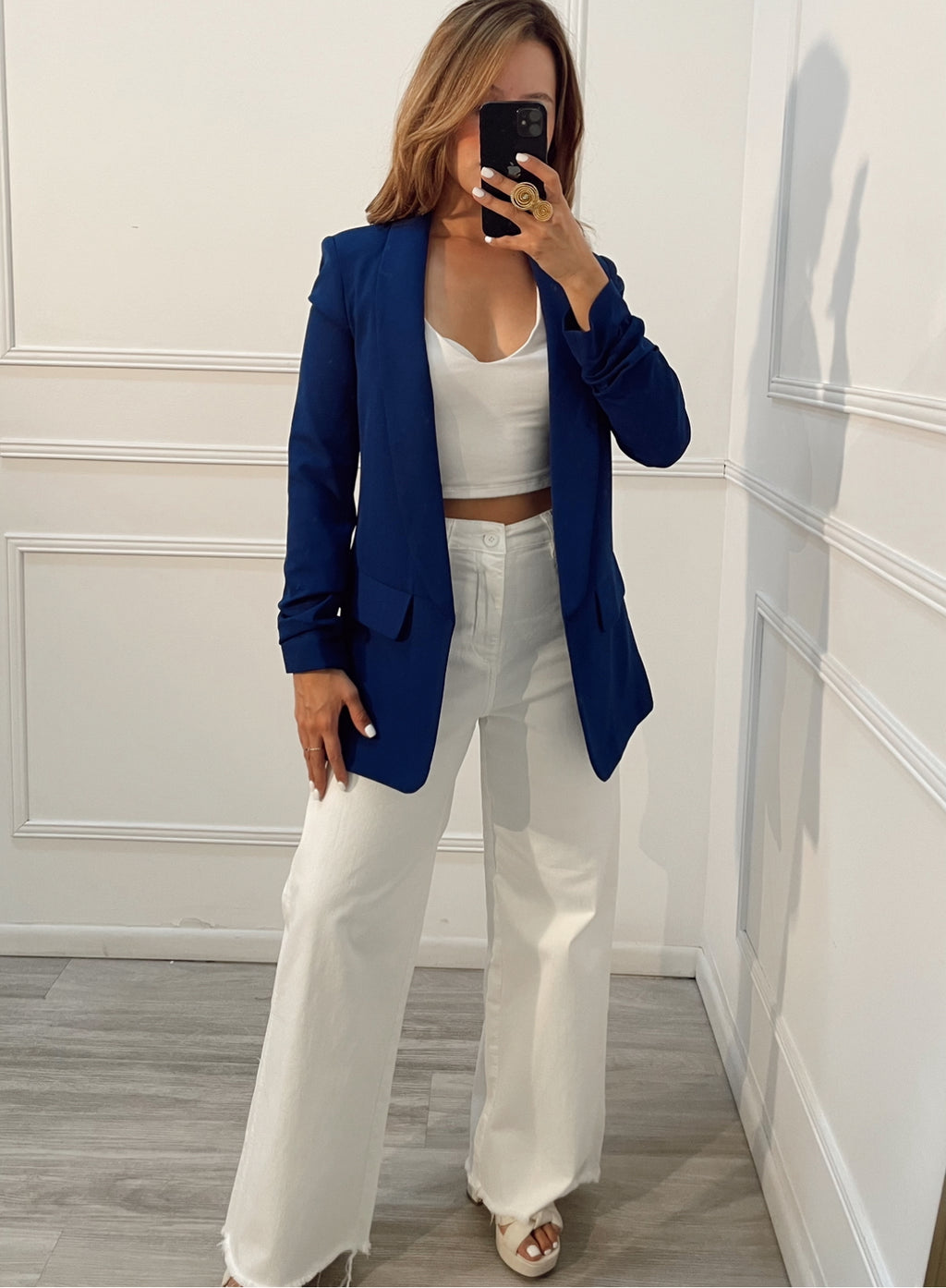 Blazer Azul Navy manga corta
