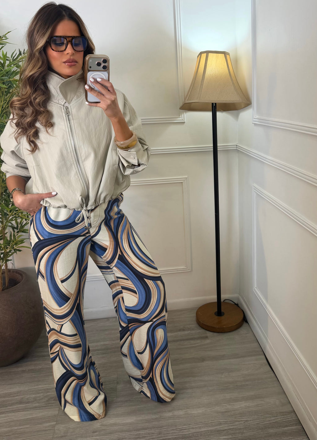 Jacket Cuerina · Beige