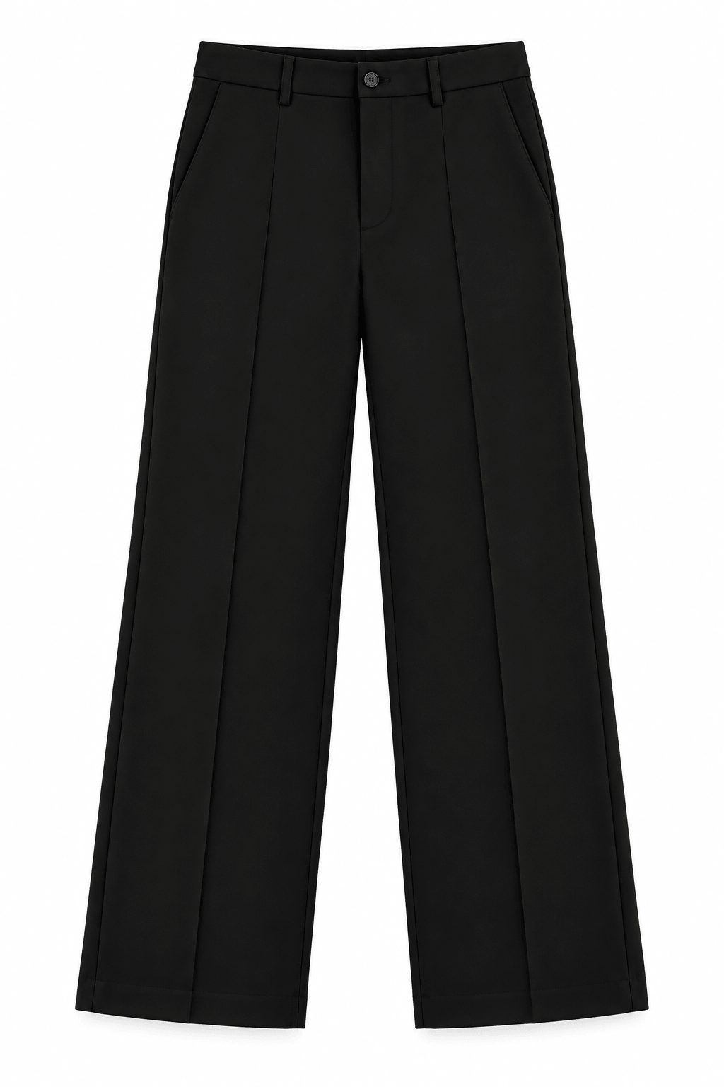 Pantalón de Vestir tela estructurada negro