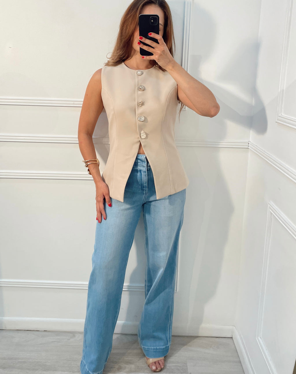 Chaleco Beige