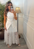 Chaleco Medio Hombro · Blanco